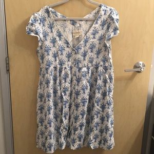 Ralph Lauren dress, blue and white flower pattern